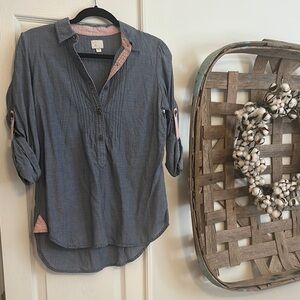 Anthropologie Chambray Top